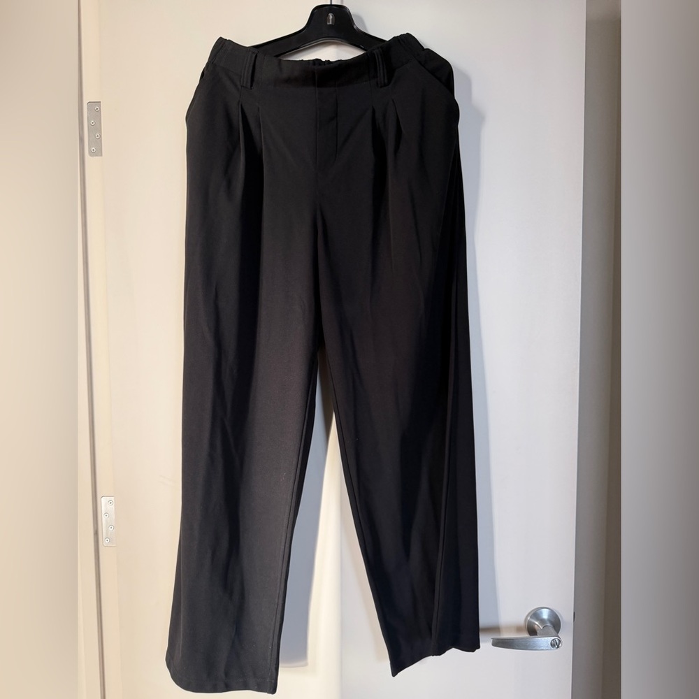 The HALARA Women’s Elegant Black Dress Wide Leg Pants